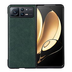 Custodia Lusso Pelle e Plastica Opaca Cover S03 per Xiaomi Mix Fold 2 5G Verde