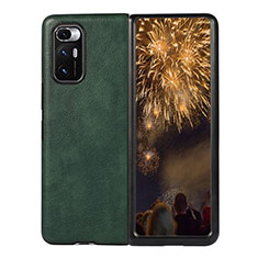 Custodia Lusso Pelle e Plastica Opaca Cover S03 per Xiaomi Mix Fold 5G Verde