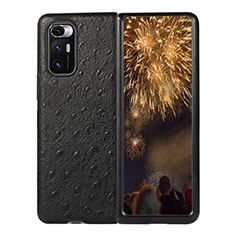 Custodia Lusso Pelle e Plastica Opaca Cover S11 per Xiaomi Mix Fold 5G Nero