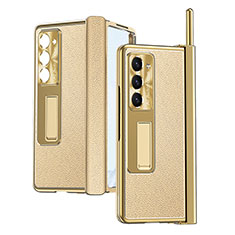 Custodia Lusso Pelle e Plastica Opaca Cover ZL4 per Samsung Galaxy Z Fold5 5G Khaki