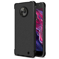 Custodia Morbida Silicone Lucido per Motorola Moto X4 Nero