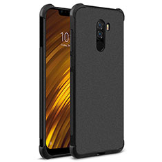 Custodia Morbida Silicone Lucido per Xiaomi Pocophone F1 Nero