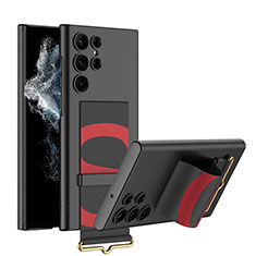 Custodia Plastica Rigida Cover Opaca AC1 per Samsung Galaxy S21 Ultra 5G Rosso e Nero