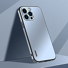 Custodia Plastica Rigida Cover Opaca AT1 per Apple iPhone 15 Pro Cielo Blu
