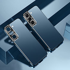 Custodia Plastica Rigida Cover Opaca AT1 per Samsung Galaxy S23 5G Blu