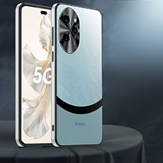 Custodia Plastica Rigida Cover Opaca AT2 per Huawei Honor 100 Pro 5G Ciano