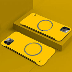 Custodia Plastica Rigida Cover Opaca con Mag-Safe Magnetic P01 per Apple iPhone 14 Giallo