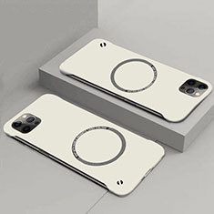 Custodia Plastica Rigida Cover Opaca con Mag-Safe Magnetic P01 per Apple iPhone 15 Bianco