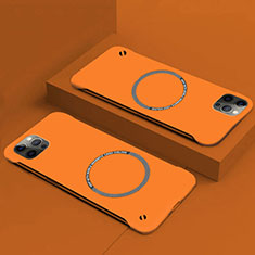 Custodia Plastica Rigida Cover Opaca con Mag-Safe Magnetic P01 per Apple iPhone 15 Plus Arancione