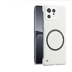 Custodia Plastica Rigida Cover Opaca con Mag-Safe Magnetic P01 per Xiaomi Mi 13 5G Bianco