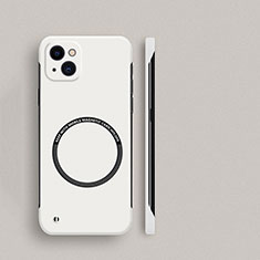 Custodia Plastica Rigida Cover Opaca con Mag-Safe Magnetic per Apple iPhone 15 Bianco