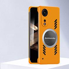 Custodia Plastica Rigida Cover Opaca con Mag-Safe Magnetic per Huawei Honor X5 Plus Arancione