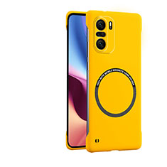 Custodia Plastica Rigida Cover Opaca con Mag-Safe Magnetic per Xiaomi Mi 11i 5G Giallo