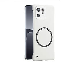 Custodia Plastica Rigida Cover Opaca con Mag-Safe Magnetic per Xiaomi Mi 13 5G Bianco