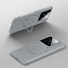 Custodia Plastica Rigida Cover Opaca con Mag-Safe Magnetic per Xiaomi Mi 14 Pro 5G Grigio