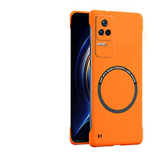 Custodia Plastica Rigida Cover Opaca con Mag-Safe Magnetic per Xiaomi Redmi K50 5G Arancione