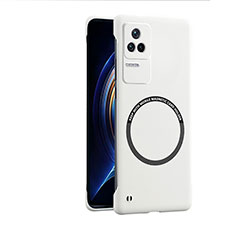 Custodia Plastica Rigida Cover Opaca con Mag-Safe Magnetic per Xiaomi Redmi K50 5G Bianco