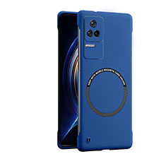 Custodia Plastica Rigida Cover Opaca con Mag-Safe Magnetic per Xiaomi Redmi K50 5G Blu