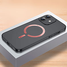Custodia Plastica Rigida Cover Opaca con Mag-Safe Magnetic QC1 per Apple iPhone 12 Mini Nero