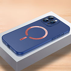 Custodia Plastica Rigida Cover Opaca con Mag-Safe Magnetic QC1 per Apple iPhone 12 Pro Max Blu