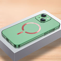 Custodia Plastica Rigida Cover Opaca con Mag-Safe Magnetic QC1 per Apple iPhone 13 Verde