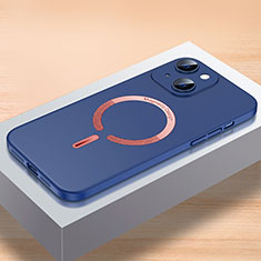 Custodia Plastica Rigida Cover Opaca con Mag-Safe Magnetic QC1 per Apple iPhone 14 Blu