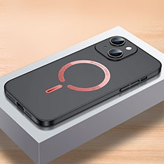 Custodia Plastica Rigida Cover Opaca con Mag-Safe Magnetic QC1 per Apple iPhone 14 Nero