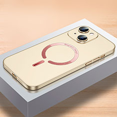 Custodia Plastica Rigida Cover Opaca con Mag-Safe Magnetic QC1 per Apple iPhone 15 Oro