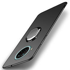 Custodia Plastica Rigida Cover Opaca con Magnetico Anello Supporto A01 per Xiaomi Mi 10i 5G Nero