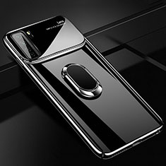 Custodia Plastica Rigida Cover Opaca con Magnetico Anello Supporto P01 per Huawei Nova 7 SE 5G Nero