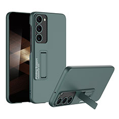 Custodia Plastica Rigida Cover Opaca con Supporto AC1 per Samsung Galaxy S24 Plus 5G Verde
