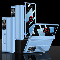 Custodia Plastica Rigida Cover Opaca con Supporto AC2 per Huawei Mate X2 Blu