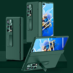 Custodia Plastica Rigida Cover Opaca con Supporto QK1 per Huawei Mate X2 Verde