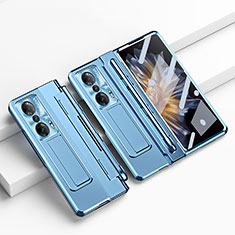 Custodia Plastica Rigida Cover Opaca con Supporto ZL1 per Huawei Honor Magic Vs 5G Blu