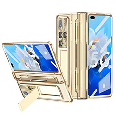 Custodia Plastica Rigida Cover Opaca con Supporto ZL3 per Huawei Mate X2 Oro