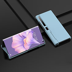Custodia Plastica Rigida Cover Opaca Fronte e Retro 360 Gradi BH1 per Huawei Mate Xs 2 Azzurro