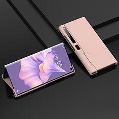 Custodia Plastica Rigida Cover Opaca Fronte e Retro 360 Gradi BH1 per Huawei Mate Xs 2 Oro Rosa
