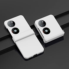 Custodia Plastica Rigida Cover Opaca Fronte e Retro 360 Gradi BH1 per Huawei Pocket S Bianco