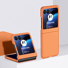 Custodia Plastica Rigida Cover Opaca Fronte e Retro 360 Gradi BH1 per Motorola Moto Razr 40 Ultra 5G Arancione
