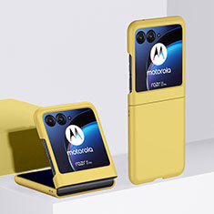 Custodia Plastica Rigida Cover Opaca Fronte e Retro 360 Gradi BH1 per Motorola Moto Razr 40 Ultra 5G Giallo