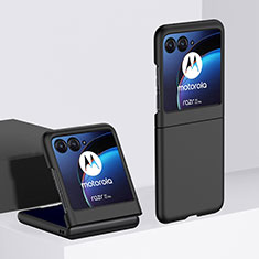 Custodia Plastica Rigida Cover Opaca Fronte e Retro 360 Gradi BH1 per Motorola Moto Razr 40 Ultra 5G Nero