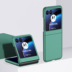Custodia Plastica Rigida Cover Opaca Fronte e Retro 360 Gradi BH1 per Motorola Moto Razr 40 Ultra 5G Verde