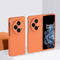 Custodia Plastica Rigida Cover Opaca Fronte e Retro 360 Gradi BH1 per OnePlus Open 5G Arancione
