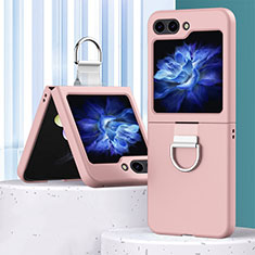 Custodia Plastica Rigida Cover Opaca Fronte e Retro 360 Gradi BH1 per Samsung Galaxy Z Flip5 5G Oro Rosa
