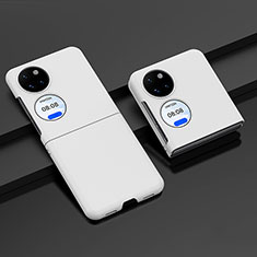 Custodia Plastica Rigida Cover Opaca Fronte e Retro 360 Gradi BH2 per Huawei Pocket S Bianco