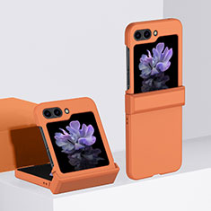 Custodia Plastica Rigida Cover Opaca Fronte e Retro 360 Gradi BH2 per Samsung Galaxy Z Flip5 5G Arancione