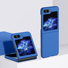 Custodia Plastica Rigida Cover Opaca Fronte e Retro 360 Gradi BH3 per Samsung Galaxy Z Flip5 5G Blu