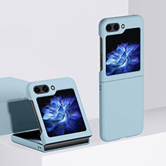 Custodia Plastica Rigida Cover Opaca Fronte e Retro 360 Gradi BH3 per Samsung Galaxy Z Flip5 5G Cielo Blu