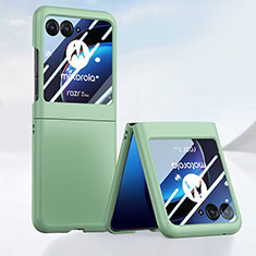 Custodia Plastica Rigida Cover Opaca Fronte e Retro 360 Gradi BH4 per Motorola Moto Razr 40 Ultra 5G Verde Pastello