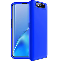 Custodia Plastica Rigida Cover Opaca Fronte e Retro 360 Gradi C01 per Samsung Galaxy A80 Blu